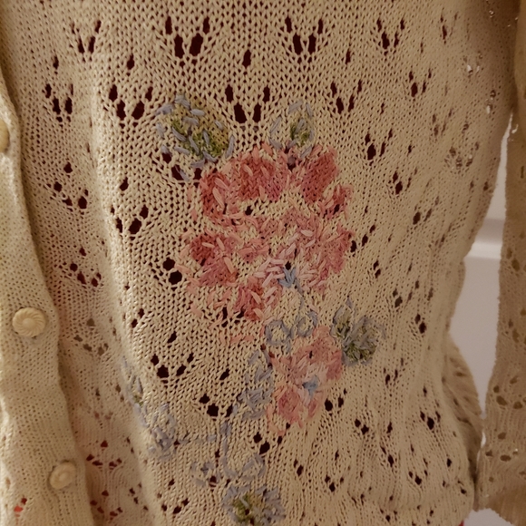 SIGRID OLSEN Embrodered Knitted Sweater - Picture 7 of 7